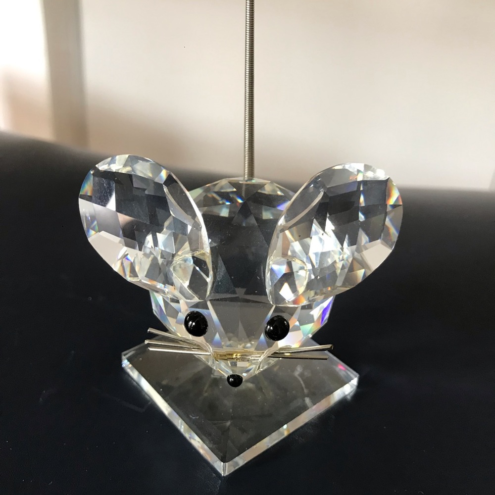 Swarovski crystal mouse figure
